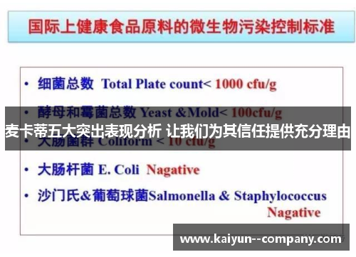 麦卡蒂五大突出表现分析 让我们为其信任提供充分理由