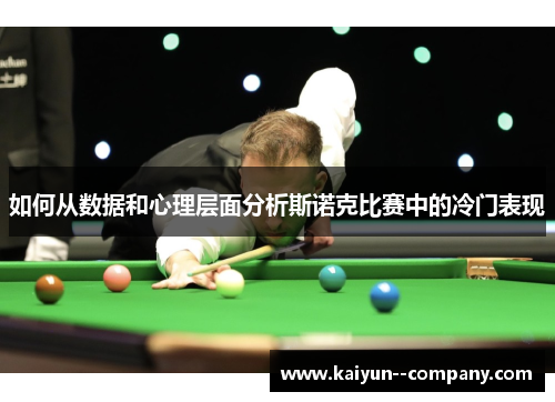 如何从数据和心理层面分析斯诺克比赛中的冷门表现